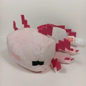 Minecraft Axolotl Peluche Mojang Mattel 12" Grotte Imbottite Scogliere Rosa Videogioco - Foto 1 di 5