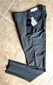 Hart Schaffner Marx New York Performance Dress Pants 44R Unhemmed Taupe $155 NWT - Picture 1 of 8