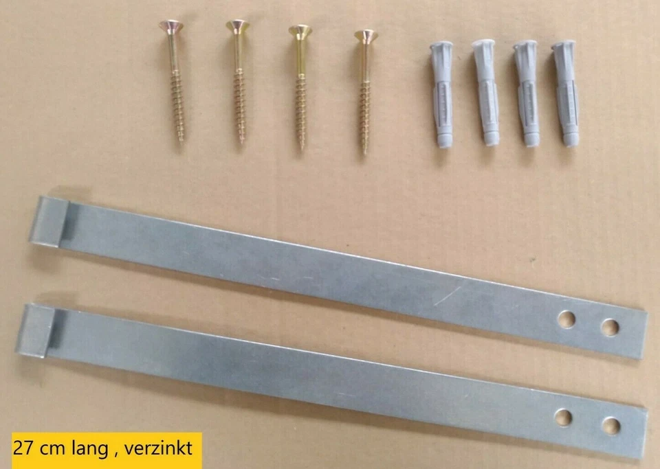 Gitterrostsicherung Kellerschächt Rost Sicherung Lichtschacht Einhängebügel Paar - Bild 1 von 4