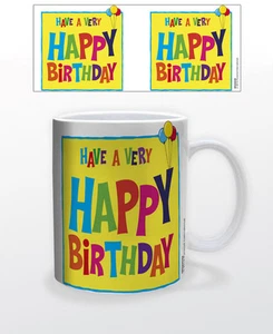 HAPPY BIRTHDAY 11 OZ COFFEE MUG TEA CUP PARTY SUPPLY DECORATION CELEBRATION FUN! - Picture 1 of 1