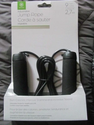 Gaim Cuerda de Salto Ajustable Negro Cuerda de Ejercicio Nuevo Foto 1 de 4