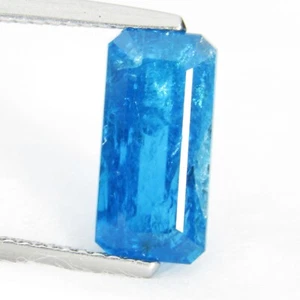 3,47 Karat natürliche erstaunliche neonblaue Farbe Apatit smaragdgrün geschnittene Kollektion - Bild 1 von 8