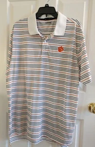 Men's XL Clemson Divots Driway Golf Shirt - Picture 1 of 8