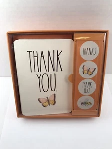Juego de tarjetas de notas Rae Dunn mariposas y abejas "Gracias"  - Imagen 1 de 2