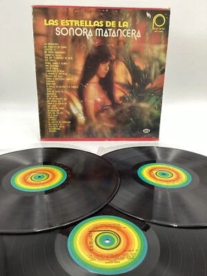 SONORA MATANCERA Las Estrellas De La (PEERLESS 3x VINYL LP MEXICO) VG+ - Image 1 of 4