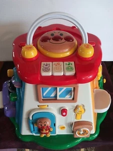 Pinocchino Anpanman Big Greedy Box Baby Kids Toy Anime Speaks Japanese AS IS - Picture 1 of 12