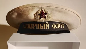 WW2 Russian summer sailors hat, USSR North Fleet world war two navy - Picture 1 of 13