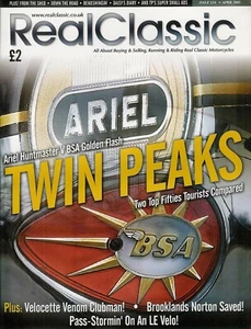 RC12A REAL CLASSIC MAGAZINE Velocette Thruxton BSA A65 Lightning Ariel Norton - Foto 1 di 1