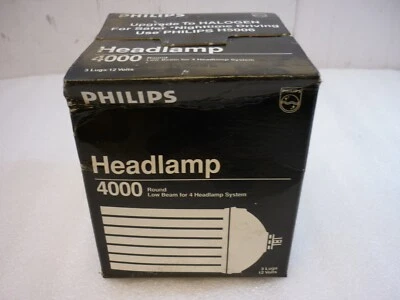 Faro de haz bajo redondo Philips 3 tacos/12 voltios, pn 4000 Foto 1 de 4