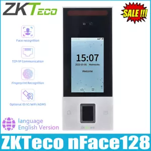 ZKTeco nFace128 TCP/IP impronte digitali riconoscimento facciale tempo presenza schermo 4" - Foto 1 di 13