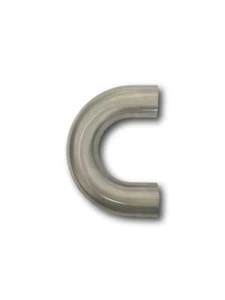 EXHAUST PIPE MANDREL BEND STAINLESS STEEL (316) 1 1/2" 180 DEGREE SHORT LEG - Picture 1 of 8