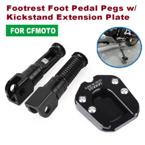 For CFMOTO 500SR VOOM 24-25 Footrest Foot Pedal Pegs w/Kickstand Extension Plate - Picture 1 of 24