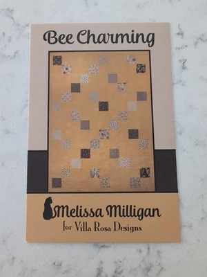 Bee Charming Quilt Pattern Using Charm Pack By Melissa Milligan for Villa Rosa  - Image 1 of 2