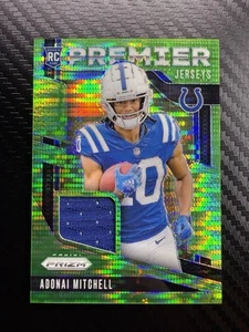Camisetas Panini Prizm Adonai Mitchell Premier 2024 parche pulsar verde radiocontrol novato - Imagen 1 de 2