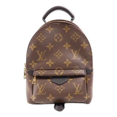 Mini Mochila Monograma LOUIS VUITTON LV GHW Palm Spring M44873 Marrón Foto 1 de 4
