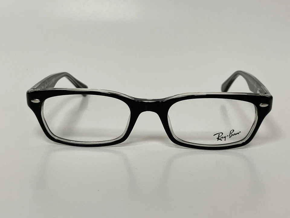 Authentic Ray Ban RX 5150 2034 Black Plastic Rectangle Mens Eyeglasses 50mm Lens - Image 1 of 4