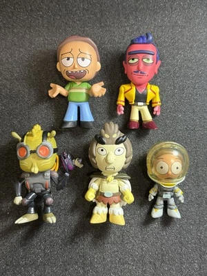 Rick and Morty Funko Mystery Minis Lot 5 Figures Birdperson, Krombopulos, Miles - Image 1 of 4