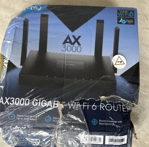 Cudy WR3000 Router WLAN Gigabit Ethernet Dualband (2,4 GHz/5 GHz) Nero - Bild 1 von 5