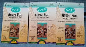 Vintage Melrose Place 10 $ Telefonkarte Sammlerstück 1995 Frontier Call Time x3 neu - Bild 1 von 3