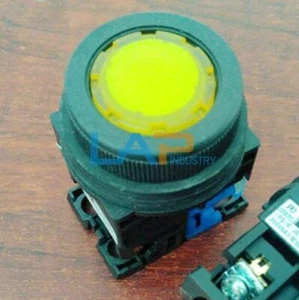 1Pcs New For FUJI Flat Head Illuminated Push Button Switch 30mm AR30FOL-11-E3-Y - Picture 1 of 2