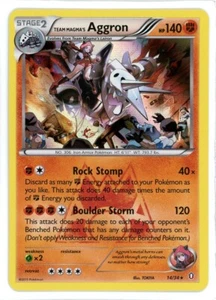 Team Magma's Aggron Holo 14/34 Double Crisis Pokemon Karte - Bild 1 von 3