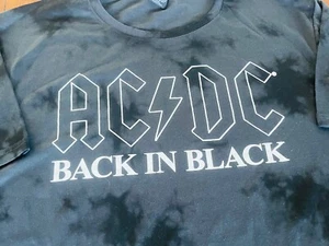 AC/DC Back In Black Size 2XL Black Te Music Rock - Picture 1 of 5