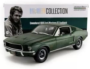 GREENLIGHT 1:18 Diecast Car - BULLITT - Steve McQueen Unrestored 1968 Mustang - Picture 1 of 5