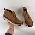 Cole Haan Grandsport rugged chukka mens size 10 tan brown suede boots shoes