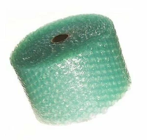Green Bubble Air-Filled Pockets Cushioning Liner 62.5' X 12" (Lg) 1/2" Eco-Frie - Picture 1 of 10