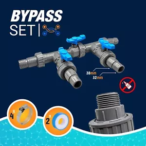 PREMIUM - Bypass Set für Wärmepumpe Poolheizung Solarheizung Kollektor 32mm/38mm - Bild 1 von 5