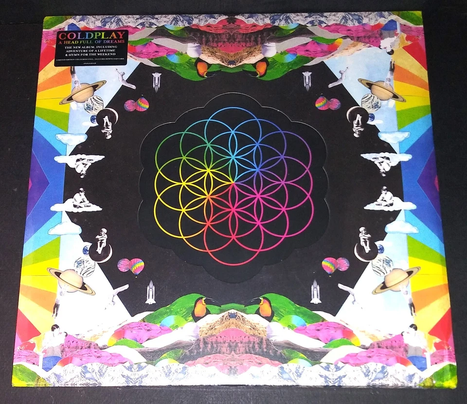 STILL SEALED rock 2x lp COLDPLAY A Head Full of Dreams 2015 limited pink & blue - Image 1 of 3