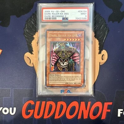 PSA 9 MINT 2005 YU-GI-Oh! Dark Beginning 2 DARK RULER HA DES EN124 - Image 1 of 3