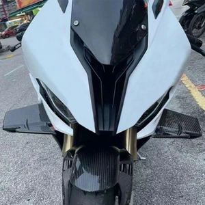 Alerón delantero negro carbono para BMW S1000RR M1000RR 2019-2022 ala de viento flexible - Imagen 1 de 11