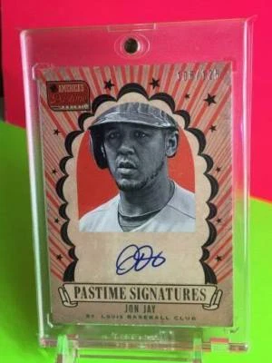 JON JAY 2013 PASTIME ON CARD AUTOGRAPHED CARD!  - Image 1 of 2
