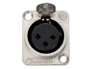 Seetronic K3F2C 3 Pin XLR Female Panel Mount Connector - Picture 1 of 1