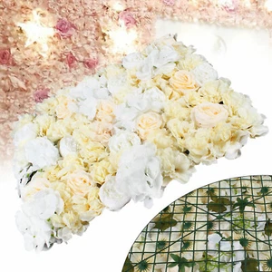 6 PIEZAS Paneles de Pared Flor Rosa Artificial Boda Fondo Fiesta Decoración 60x40cm - Imagen 1 de 14