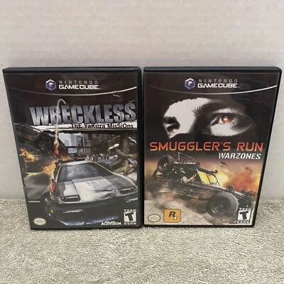 Smuggler's Run Warzones & Wreckless The Yakuza Missions Nintendo Gamecube GC Lot - Image 1 of 4