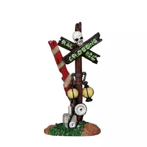Lemax 2012 Rotten Railroad Crossing Spooky Town #24464 Halloween Train Station - Picture 1 of 1