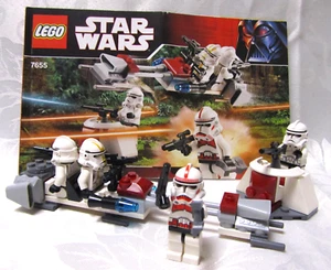 VINTAGE LEGO 7655 STAR WARS CLONE BATTLE PACK 2007 RETIRED USED - Picture 1 of 16