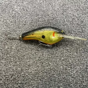 Bagley’s Diving B3 DB3 Vintage Crankbait Lure - BGOB Black on Gold Foil Orange - Picture 1 of 9