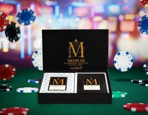 Casino Grade Playing Cards Poker - Box Set Medicus with Antimicrobial Microban® P - Bild 1 von 3