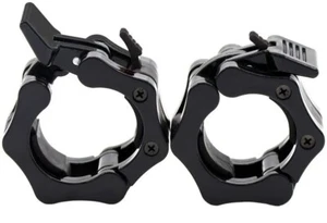  Barbell Clamps Collars for 2 Inch Olympic Size Barbell Black - Picture 1 of 6