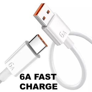 6A Kabel szybkiego ładowania Typ C USB Ładowarka Przewód Samsung Telefon Tablet 1M 1,5M 2M 3M - Zdjęcie 1 z 7