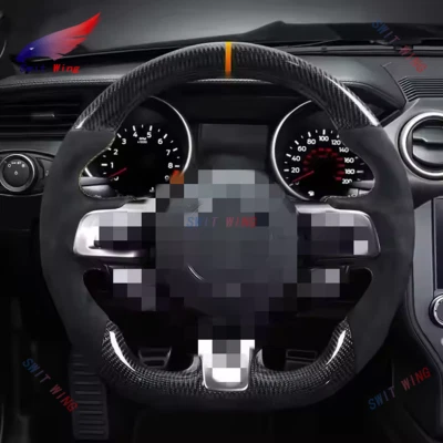 Carbon Fiber Steering Wheel for Mercedes-Benz CLA  AMG A C E SLK 13+ Alcantara - Image 1 of 4