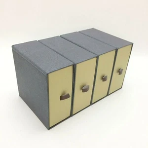 5x Pull Sliding Drawer Mens Wallet Case Key Ring Accessory Receipt Holder Box - Picture 1 of 9