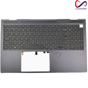 Neu für Dell Vostro 15 7510 grau Handauflage Gehäuse Hintergrundbeleuchtung Tastatur 0XV1DW XV1DW USA - Bild 1 von 6