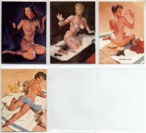 Gil Elvgren Pin Ups - 4 card subset lot [21st Century 1995] - Picture 1 of 2