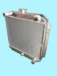FORD ESCORT MK1 / 2 , CORTINA 42MM ALUMINIUM RADIATOR + FAN SWITCH - Picture 1 of 8
