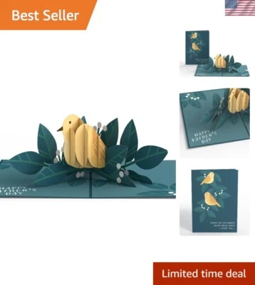 Элегантный 3D отец день всплывающая карта - сердечное сообщение и стильный дизайн - Изображение 1 из 4