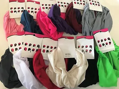 UNISEX Tube Head Wrap Hair Band Headband Durag Bandana Extra Wide Stretch Thin - Image 1 of 4